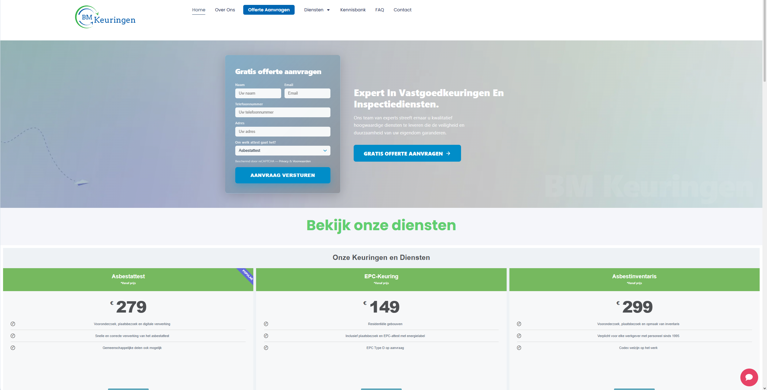 BM Keuringen | SEO, Lokale Vindbaarheid & AI Chatbot Case